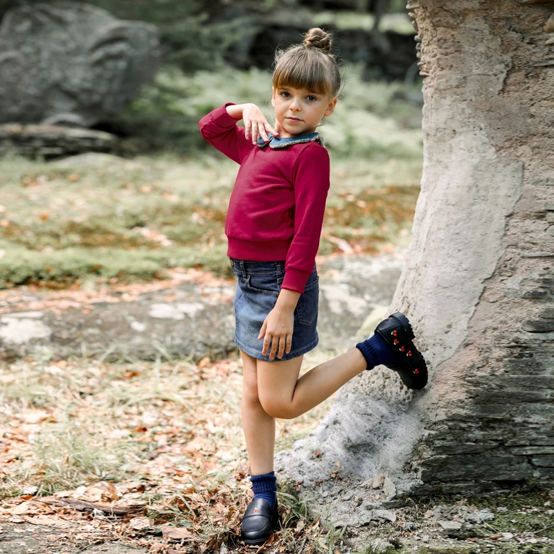 Ali plus aw25 джинсовый свитер с воротником - Фотография_5