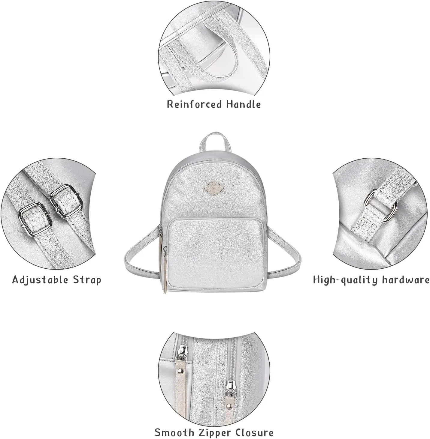Модный рюкзак gm likkie с блестками - Фотография_5