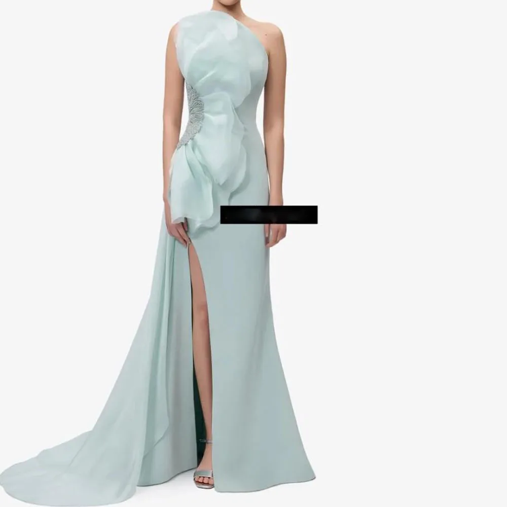 Вечерние платья русалки с лепестками по индивидуальному заказу