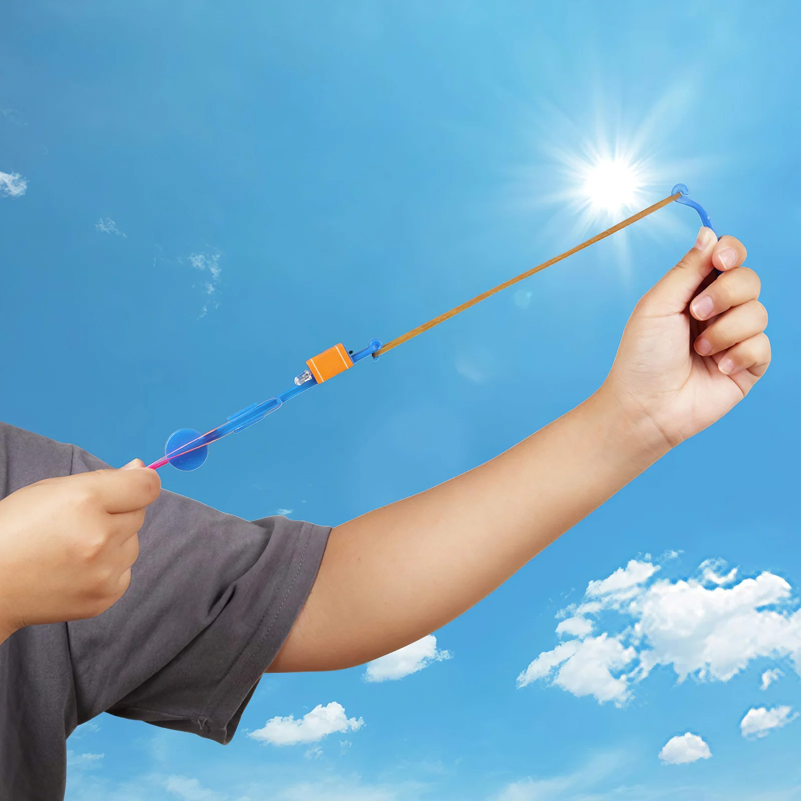 Уличная сияющая рогатка со светодиодной подсветильник кой - Фотография_2