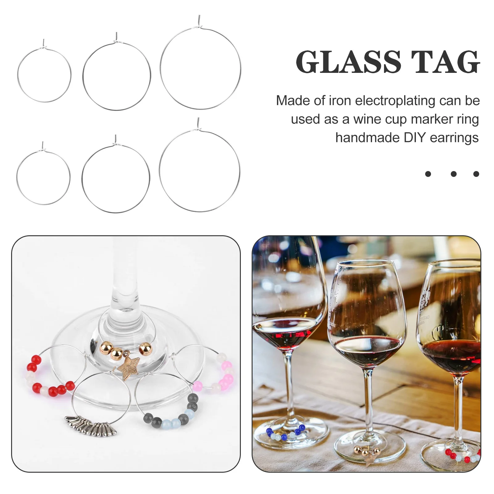 Круглые серьги-кольца разных размеров - Фотография_5