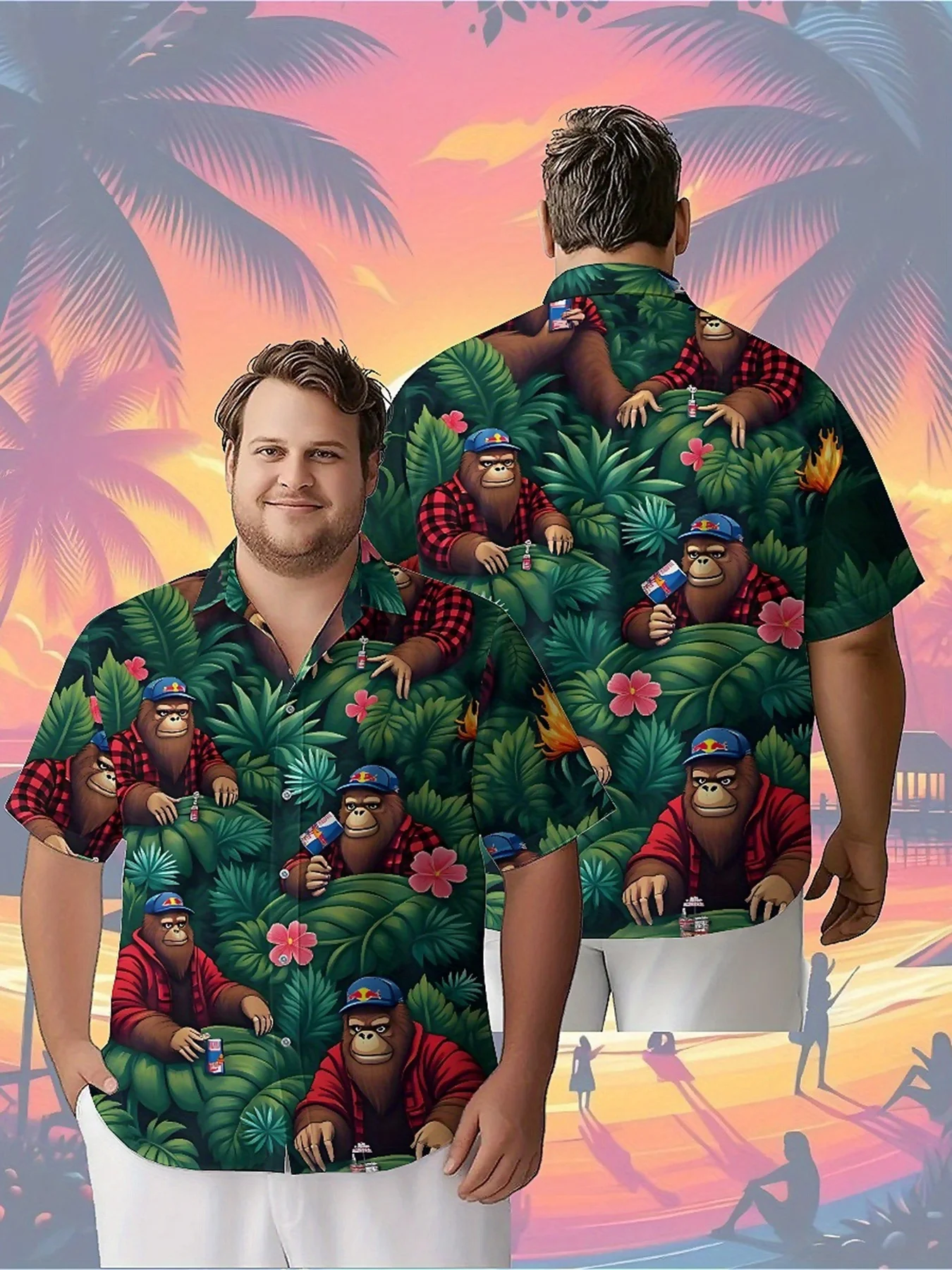 Мужские гавайские рубашки больших