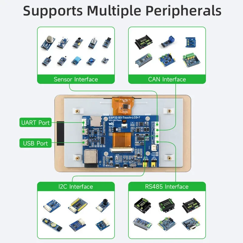 Esp32-s3 сенсорный экран 7 дюймов - Фотография_3