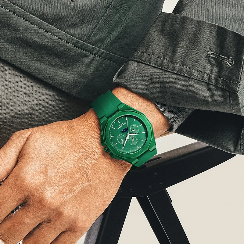 Роскошные часы daniel gorman - 2026 с лунным циферблатом и стрелками - Фотография_4