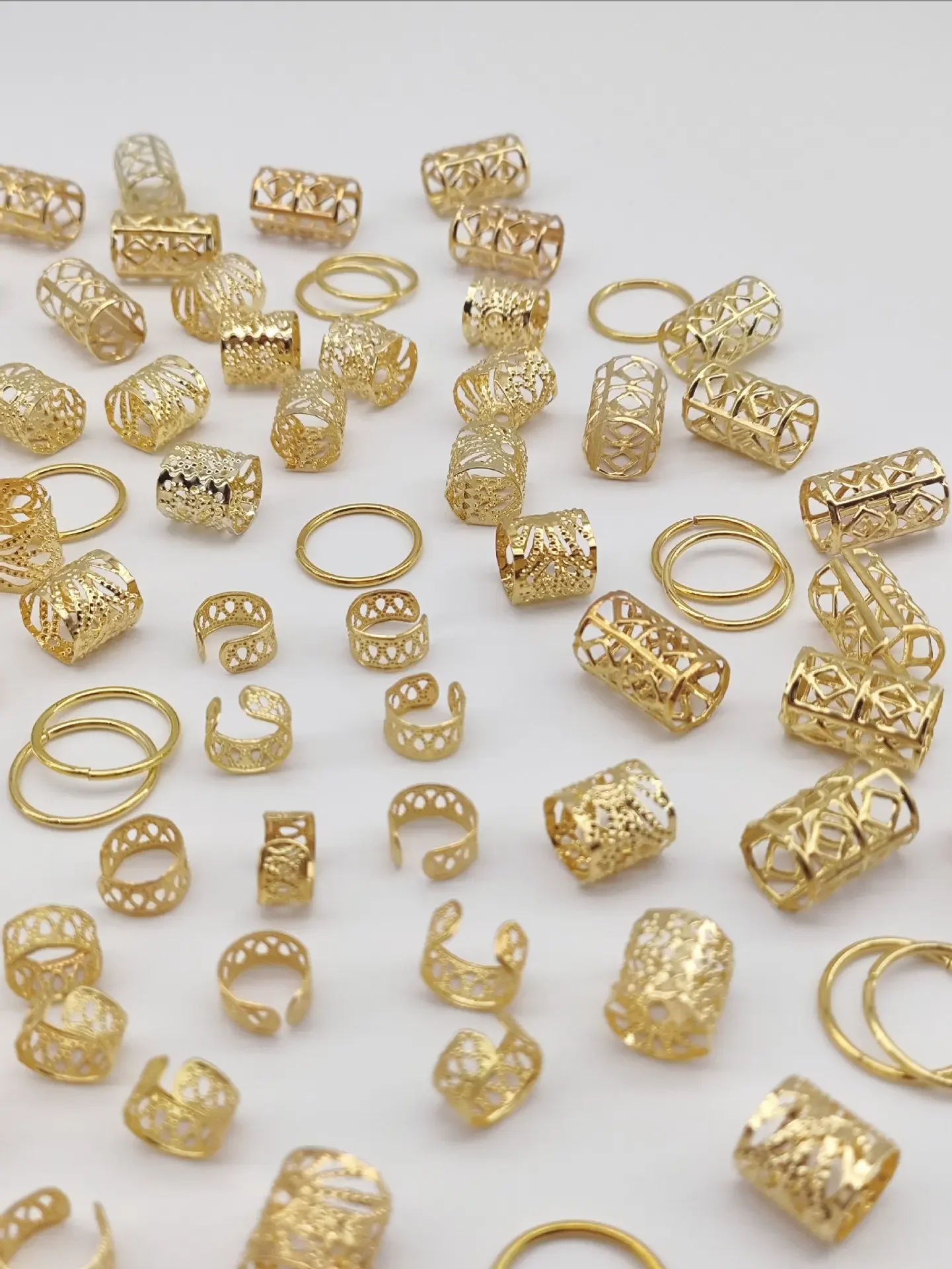 Металлические манжеты для плетения волос - Фотография_4