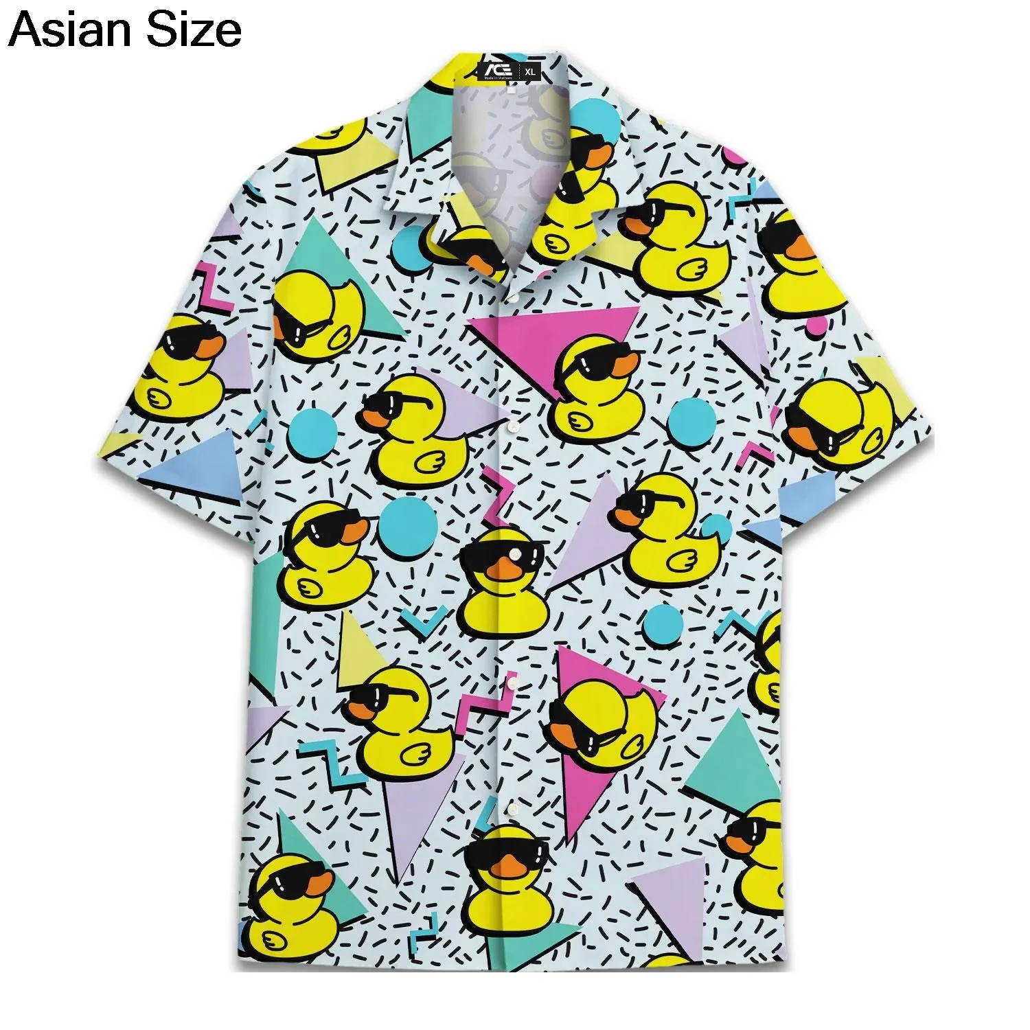 Гавайская рубашка в стиле ретро 80-х годов в стиле поп-арт - Фотография_5