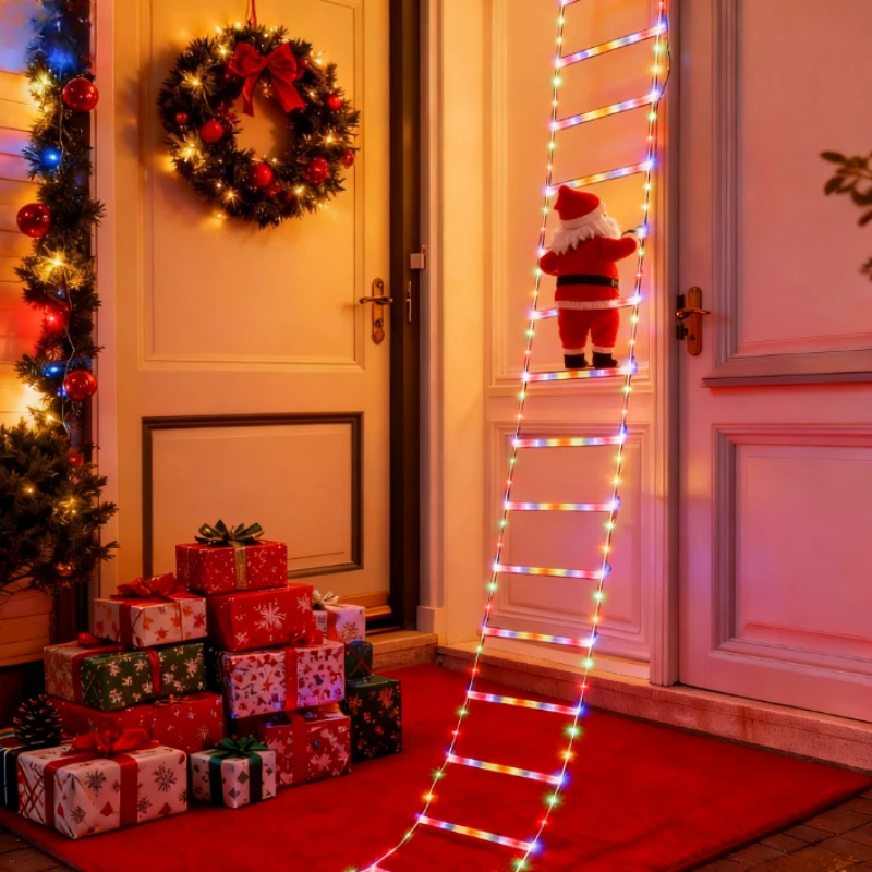 3 м санта-клаус восхождения лестницы - Фотография_3