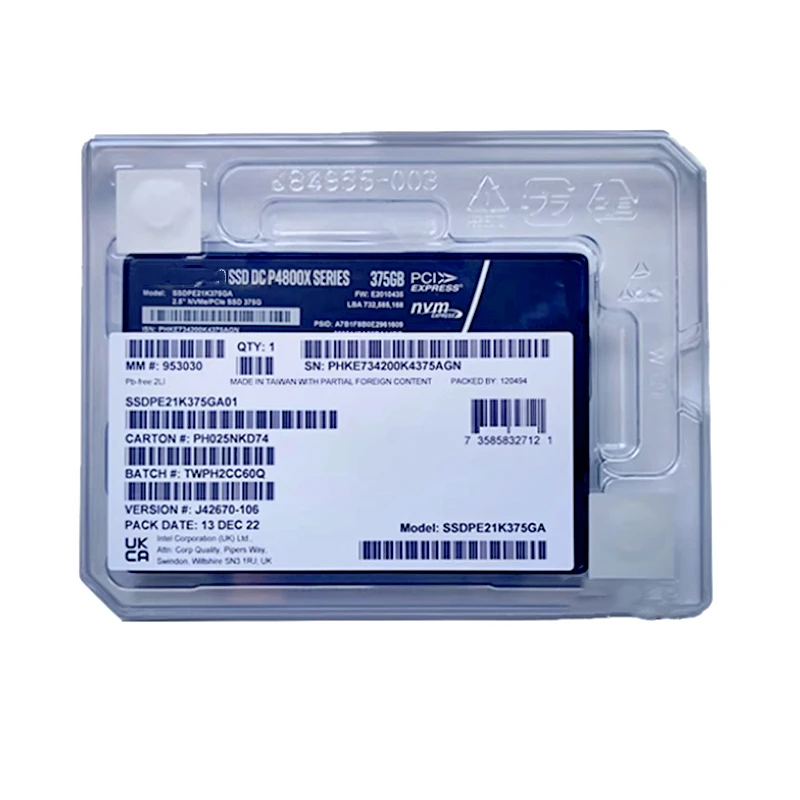 Оригинальный твердотельный накопитель p4800x 375g 750g 1 - Фотография_5