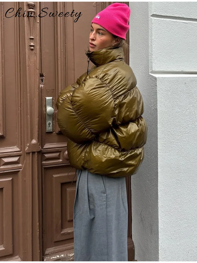 Теплые хлопковые стеганые пальто с капюшоном - Фотография_4