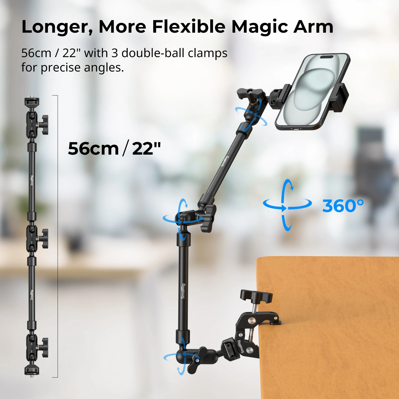 Smallrig magic arm с комплектом крабовых зажимов - Фотография_2