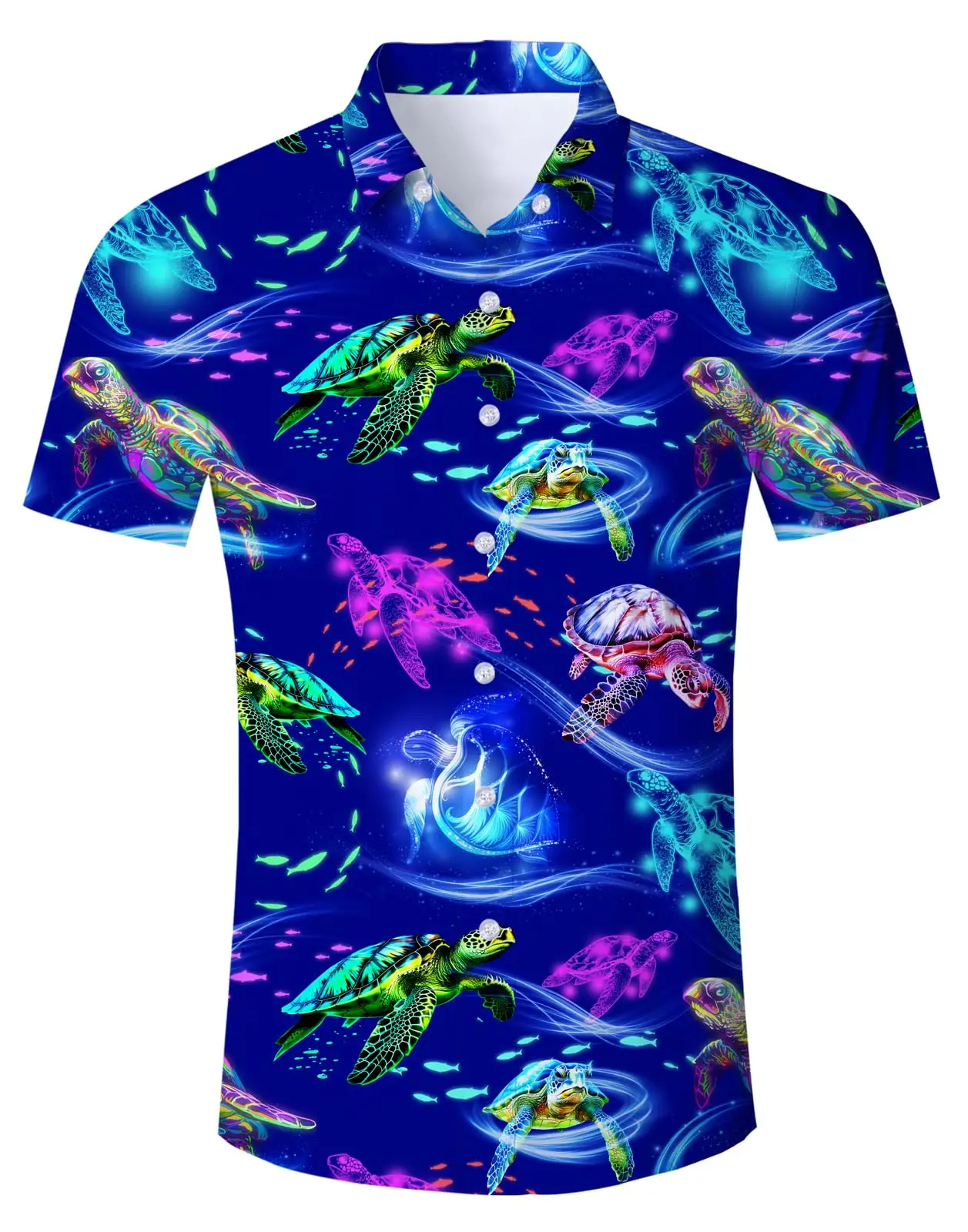 Мужская рубашка с гавайским забавным узором и 3d принтом - Фотография_5