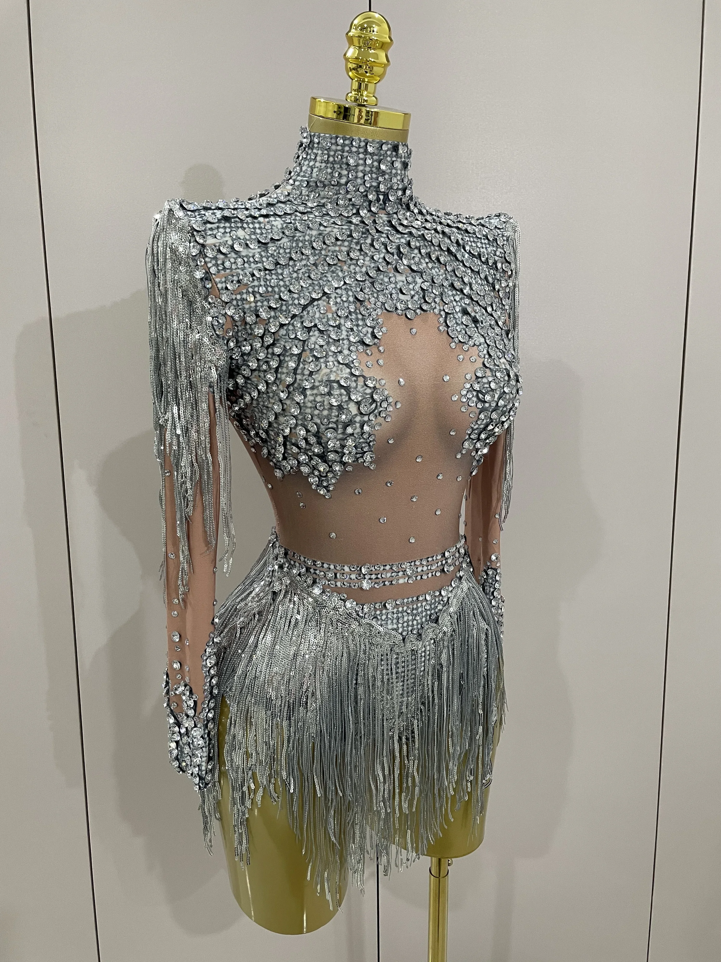 Женские блестящие стразы и блестки с кисточками - Фотография_4