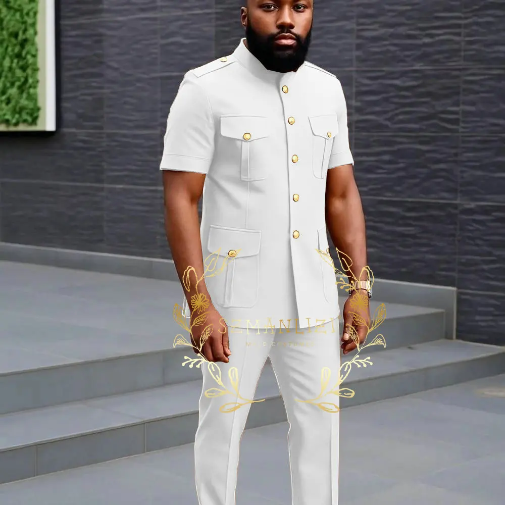 Мужские костюмы высокого качества с коротким рукавом - Фотография_6