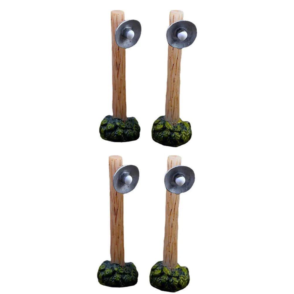 Миниатюрные уличные фонари из смолы