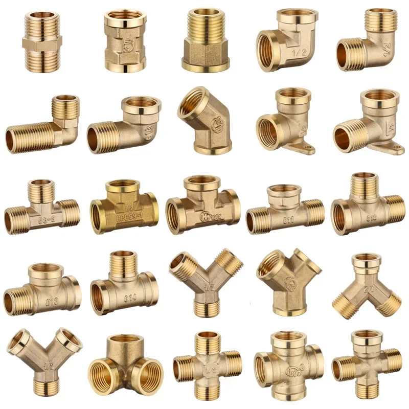 Brass connector bsp 1/8"1/4"3/8"1/2"3/4"1"1-1/4"1-1/2"2"