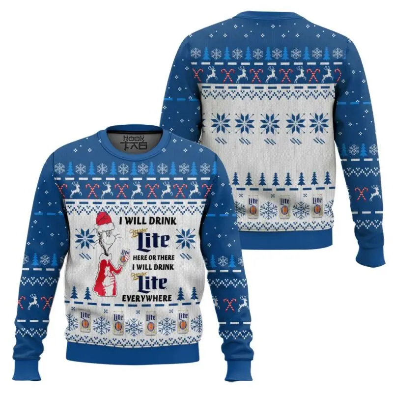 Men round neck christmas ugly sweater