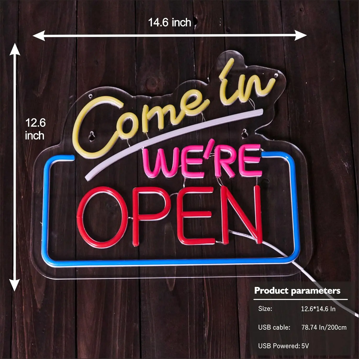 Come in we're open неоновая - Фотография_4