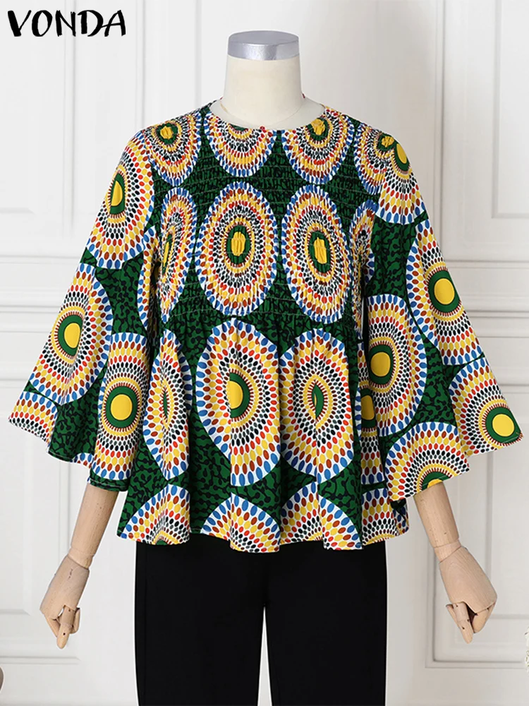 Vonda блузки с принтом 2024 - Фотография_4