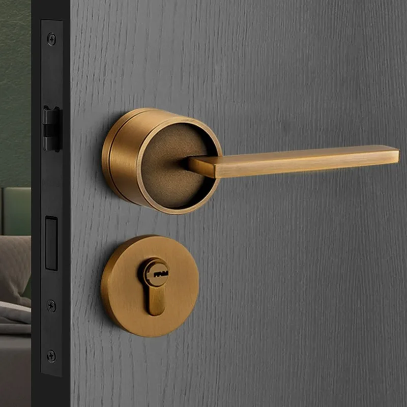 Бронзовый дверной замок