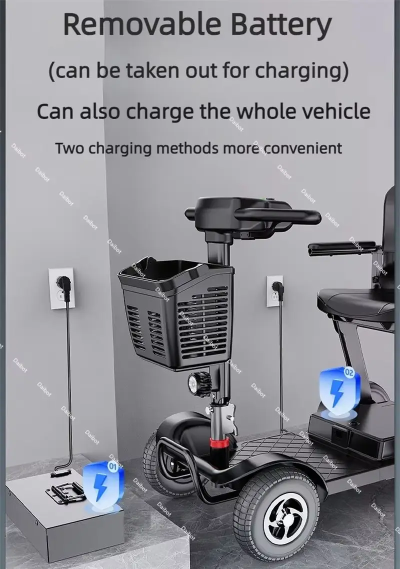 Складной мобильный самокат для пожилых людей - Фотография_4