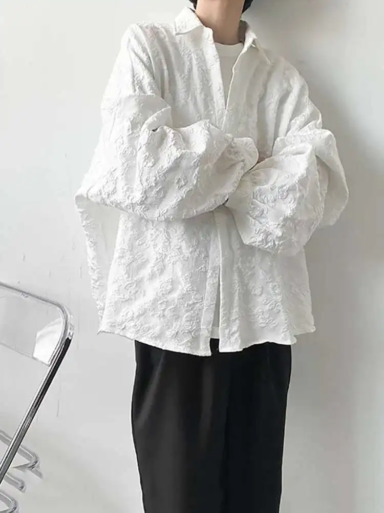 2xl белая новая мятая жаккардовая - Фотография_3