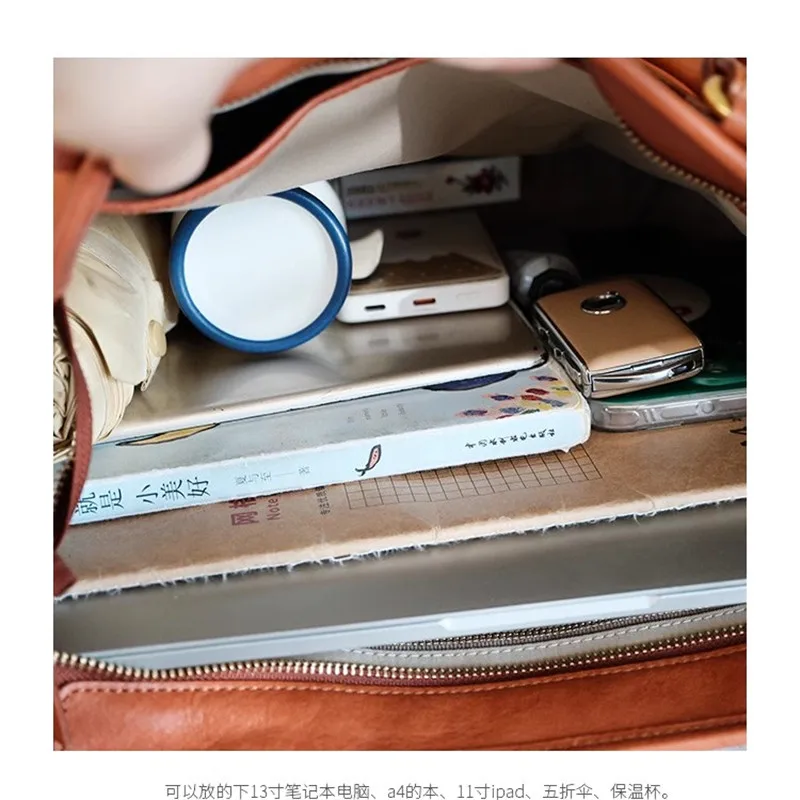 Высококачественная женская сумка-тоут из натуральной кожи - Фотография_6