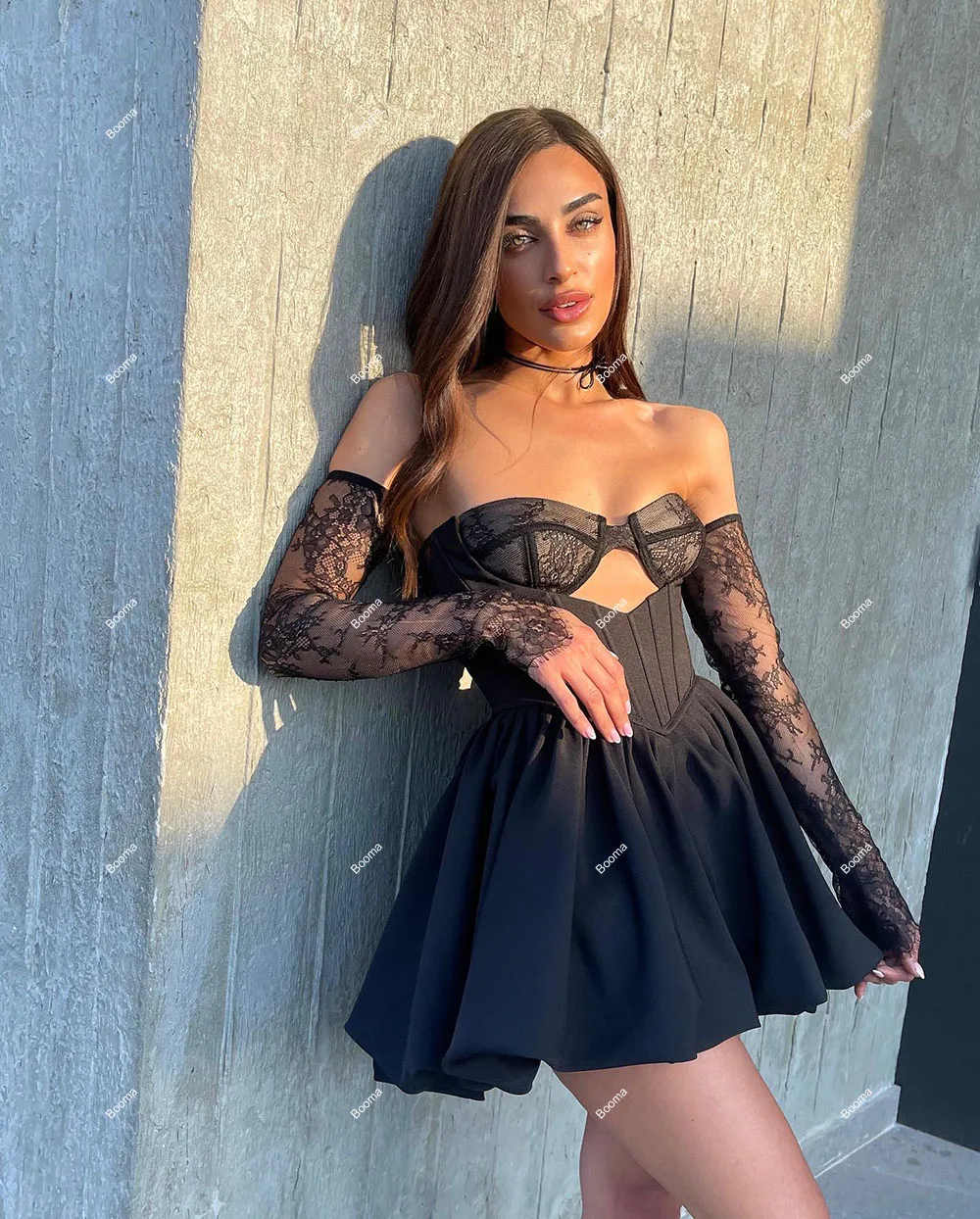 Booma черные мини-платья для выпускного - Фотография_2