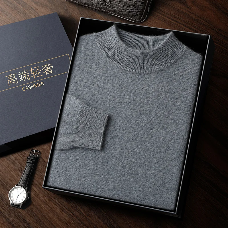 100% высококачественный кашемировый мужской пуловер для осени и зимы