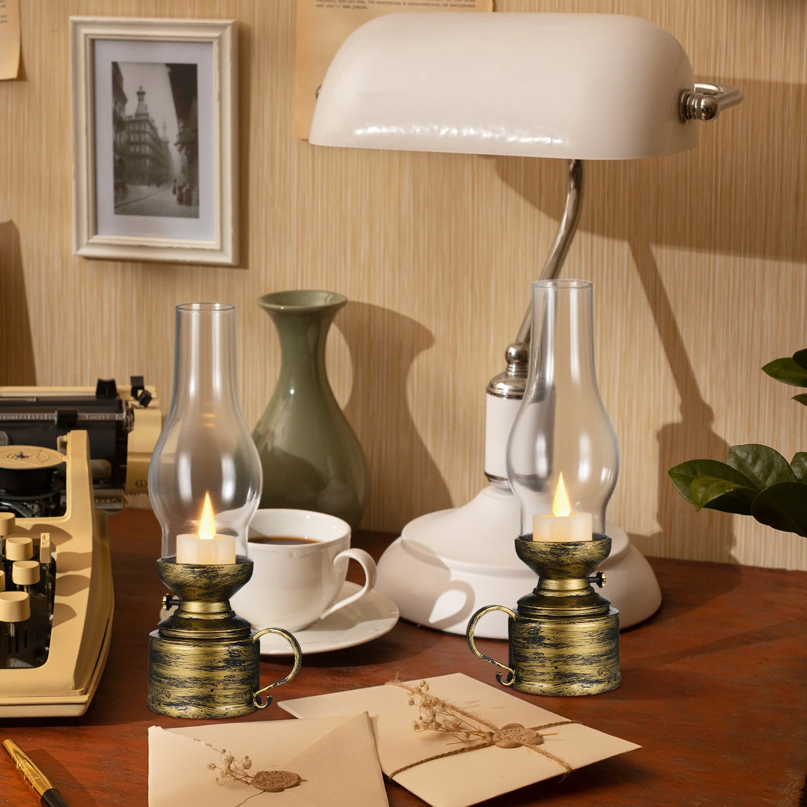 Ретро лампа, светодиодный винтажный фонарь