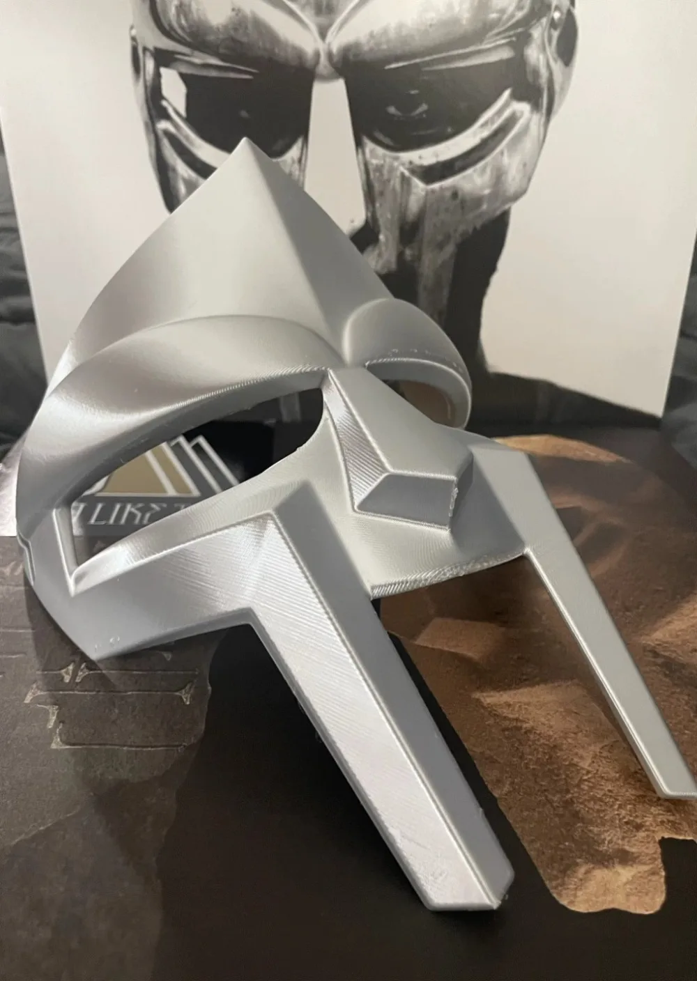 Mf doom spartan маска ретро хип-хоп - Фотография_2