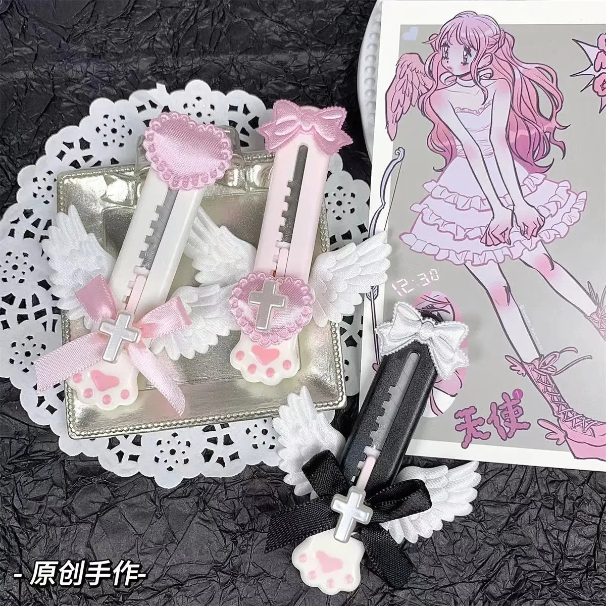 Универсальный нож с милыми кошачьими лапками