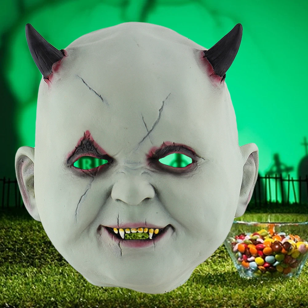 Маска жуткий череп страшные маски - Фотография_3