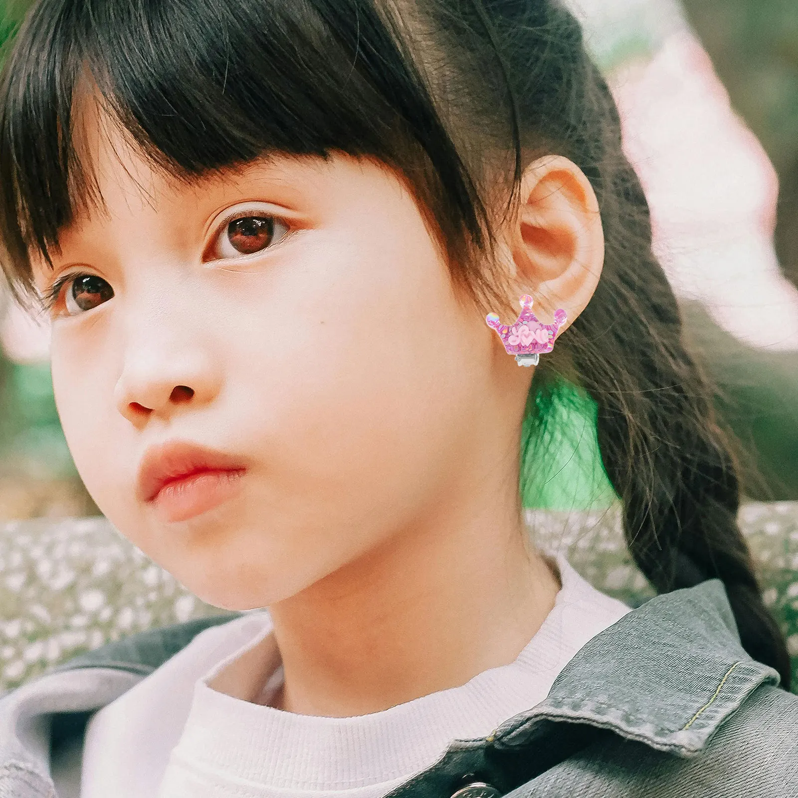 5 пар милых серег-клипс f - Фотография_5