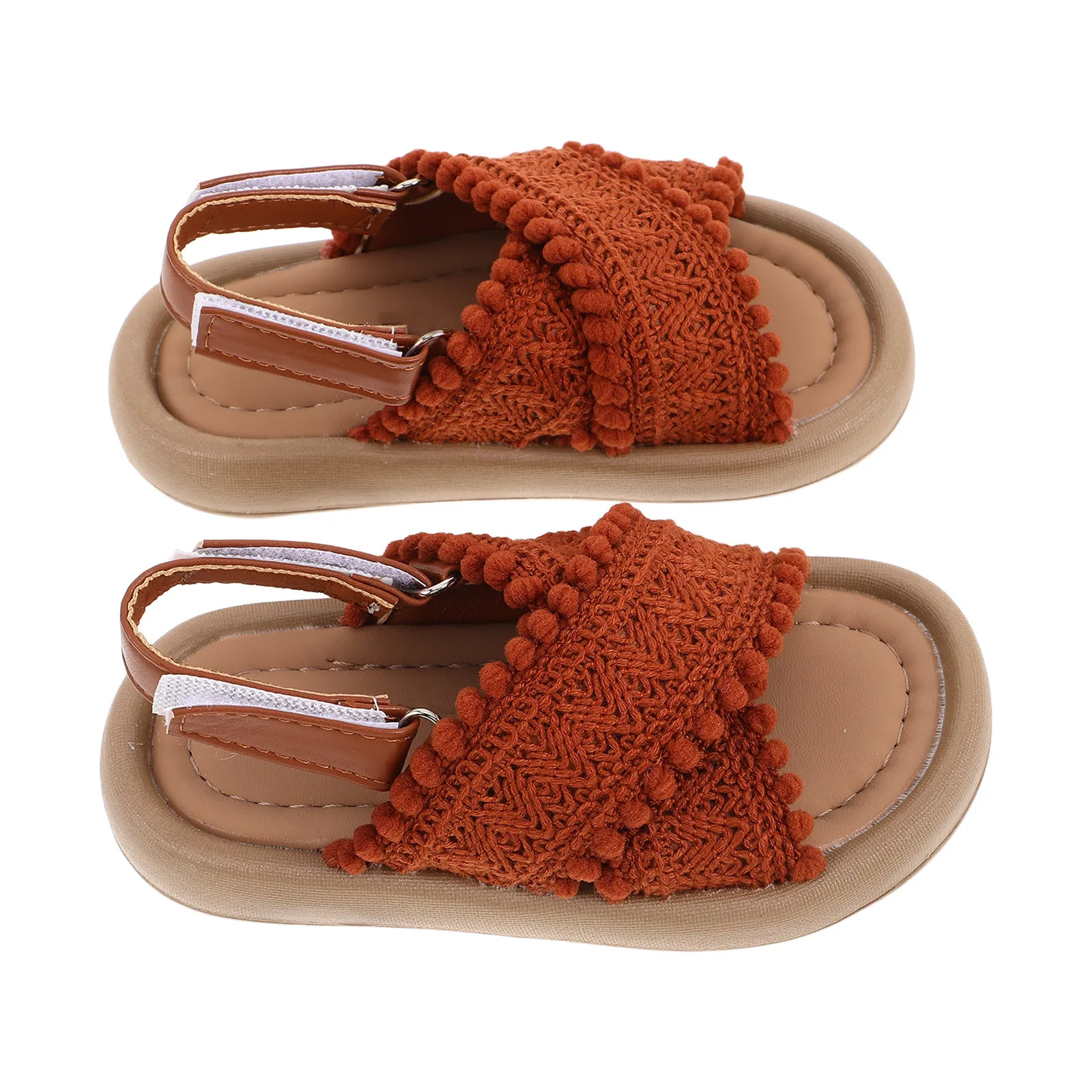 1 пара винтажных этнических сандалий для девочек - Фотография_2