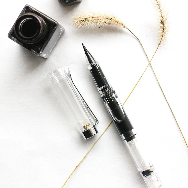 Портативная прозрачная кисть для каллиграфии - Фотография_2