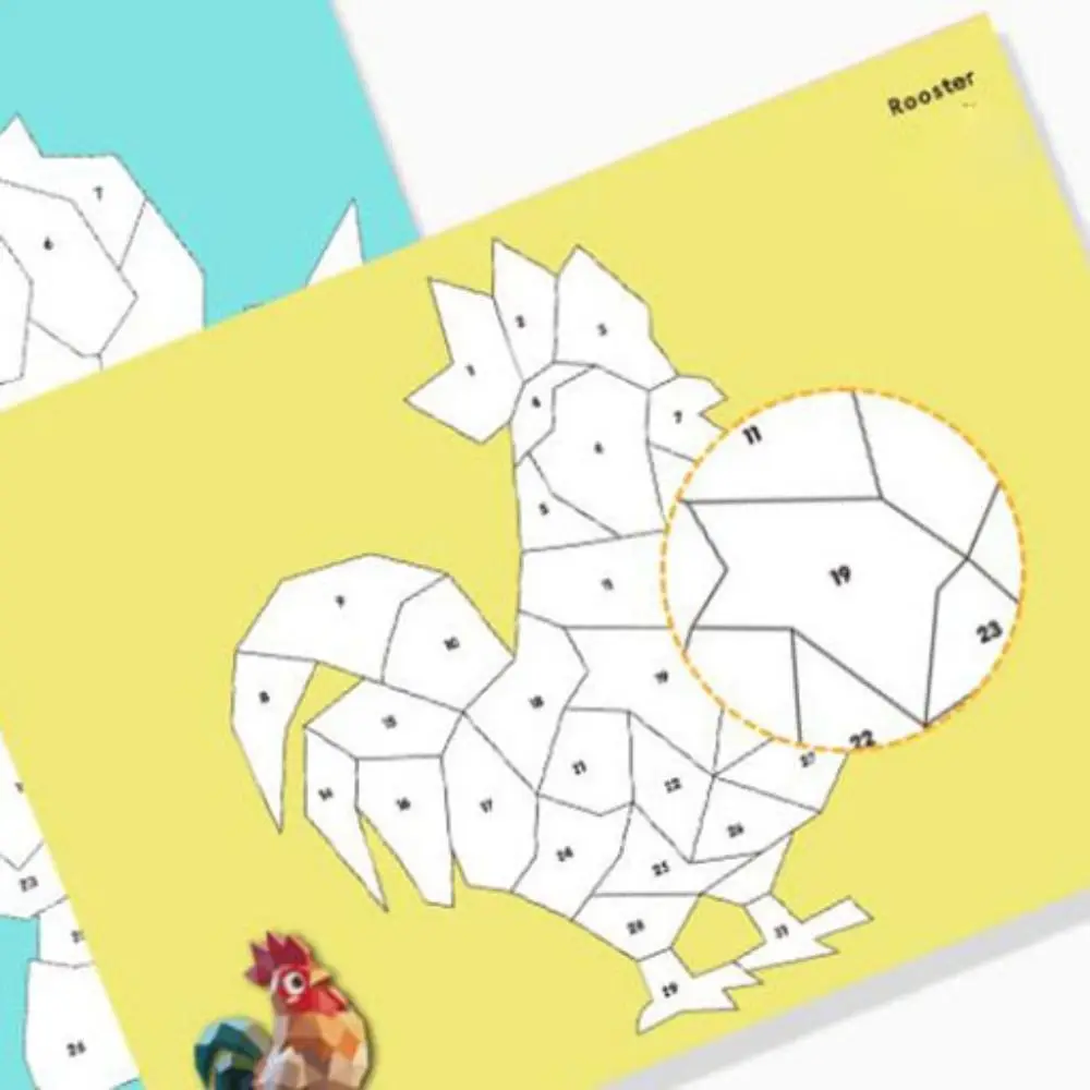 Бумага 3d геометрические наклейки - Фотография_3