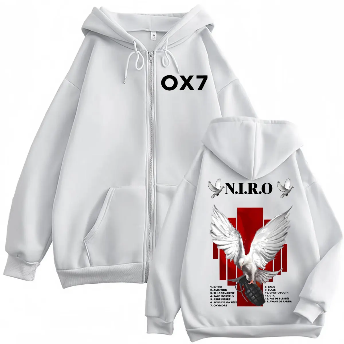 Рэпер niro ox7 album merch толстовка - Фотография_6
