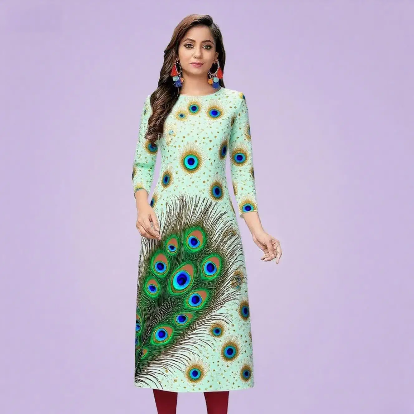 Женское повседневное модное платье - Фотография_3