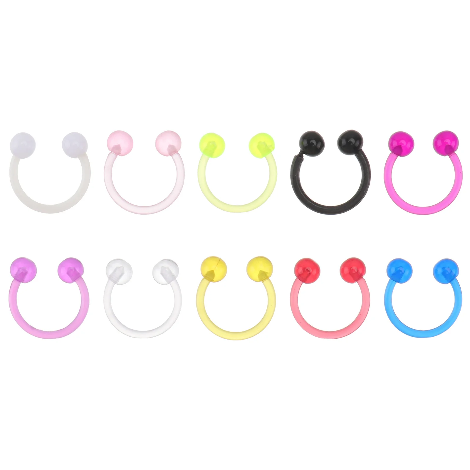 Стильное поддельное кольцо в носу u-образной формы - Фотография_5