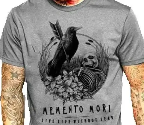 Футболка в стиле милитари memento mori