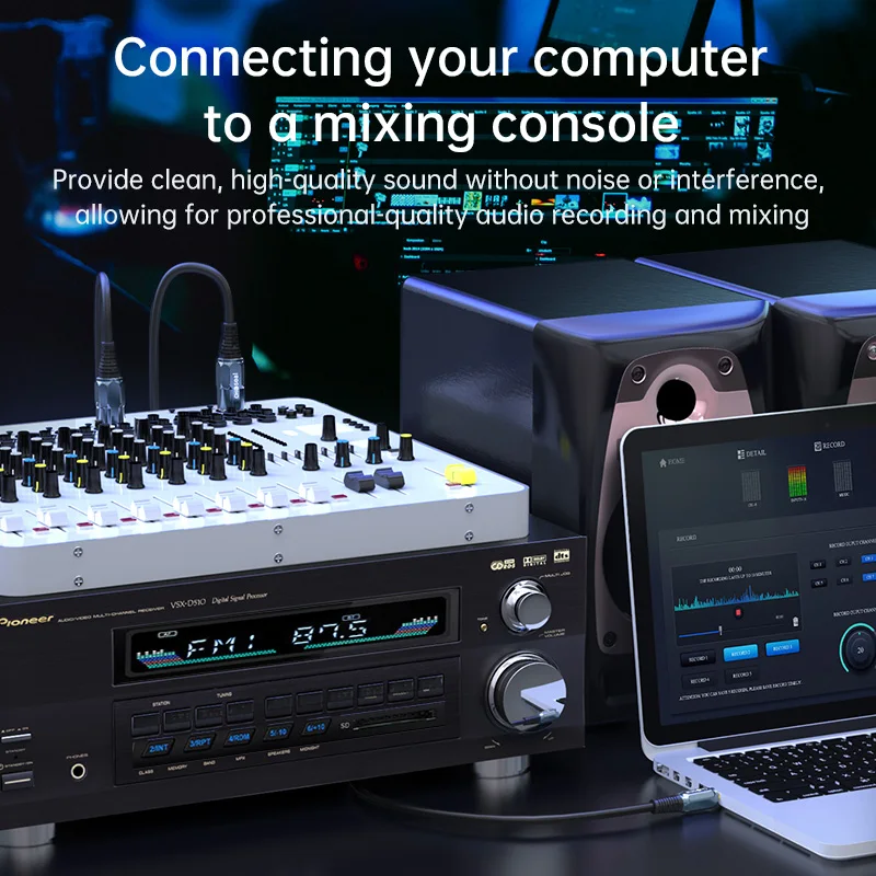 Choseal 3,5 мм до 2 xlr мужской кабель hi-fi 3 - Фотография_2