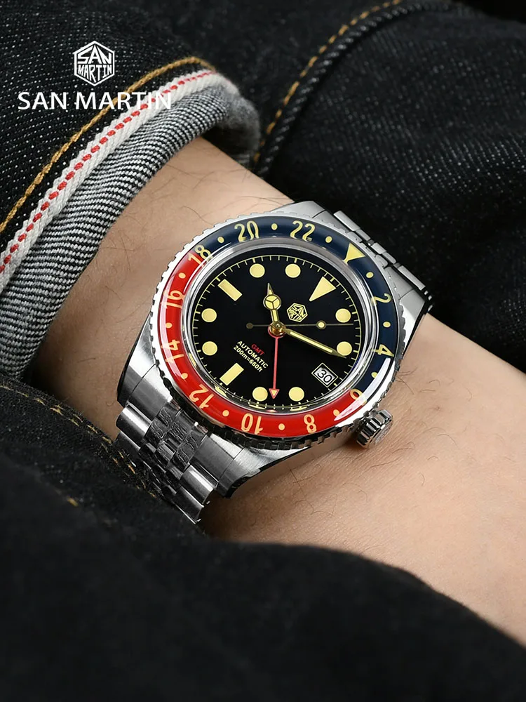 San martin nh34 40 мм gmt роскошный - Фотография_4