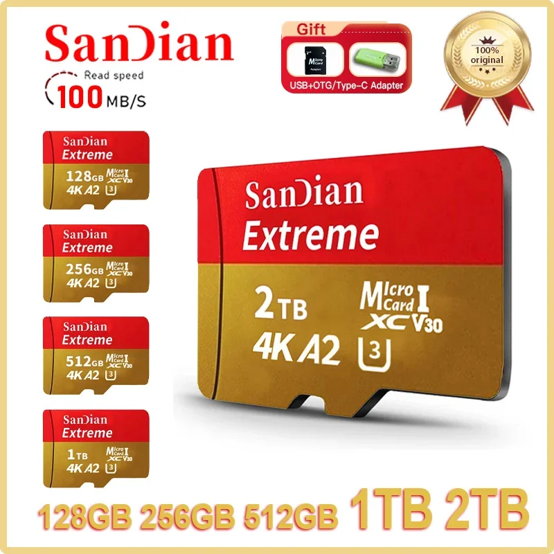 Оригинальная карта micro tf/sd емкостью 1 тб