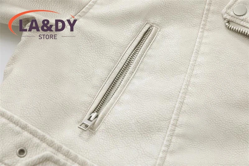 Женская куртка из искусственной кожи 2024 - Фотография_3