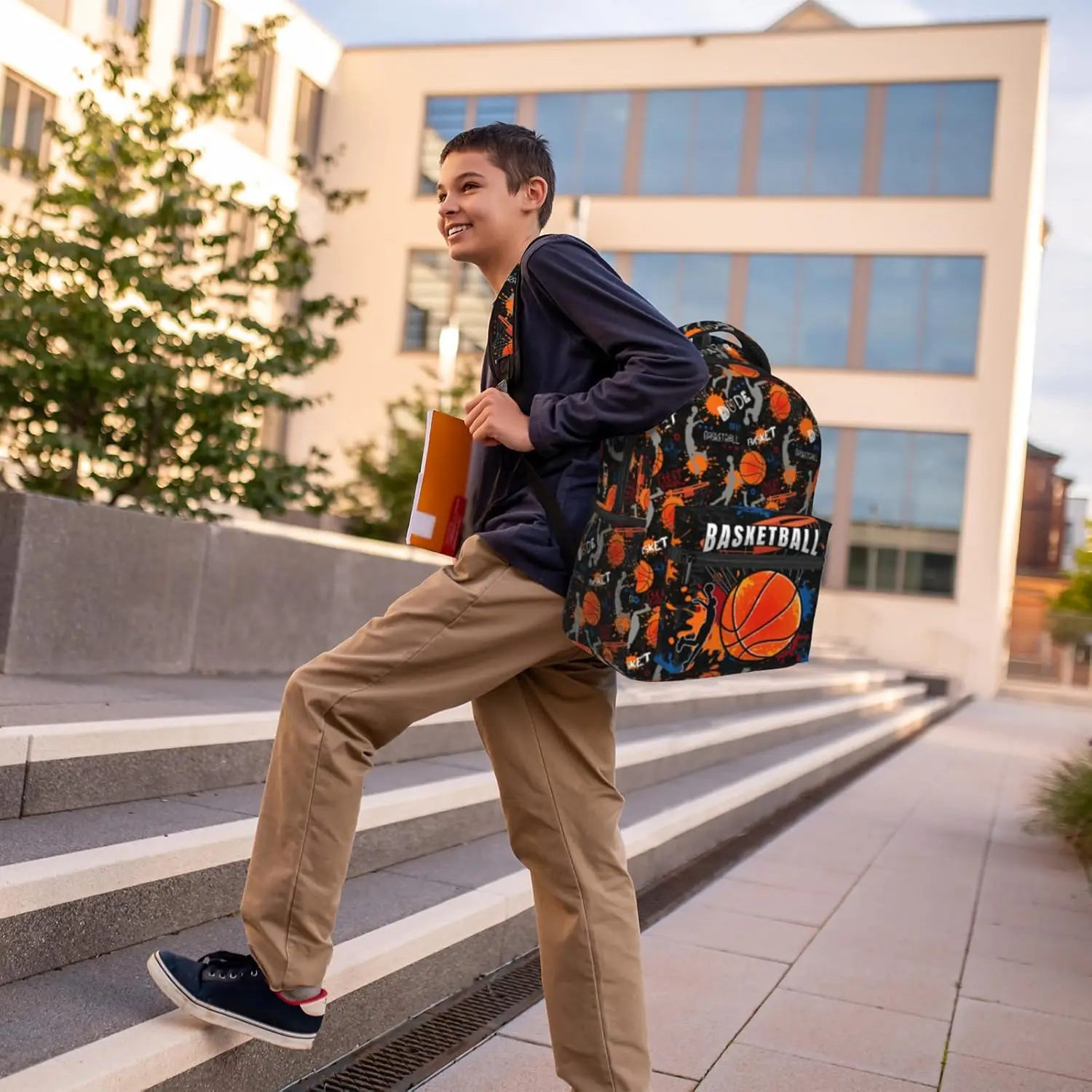 Баскетбольный школьный рюкзак для мальчиков и девочек - Фотография_5