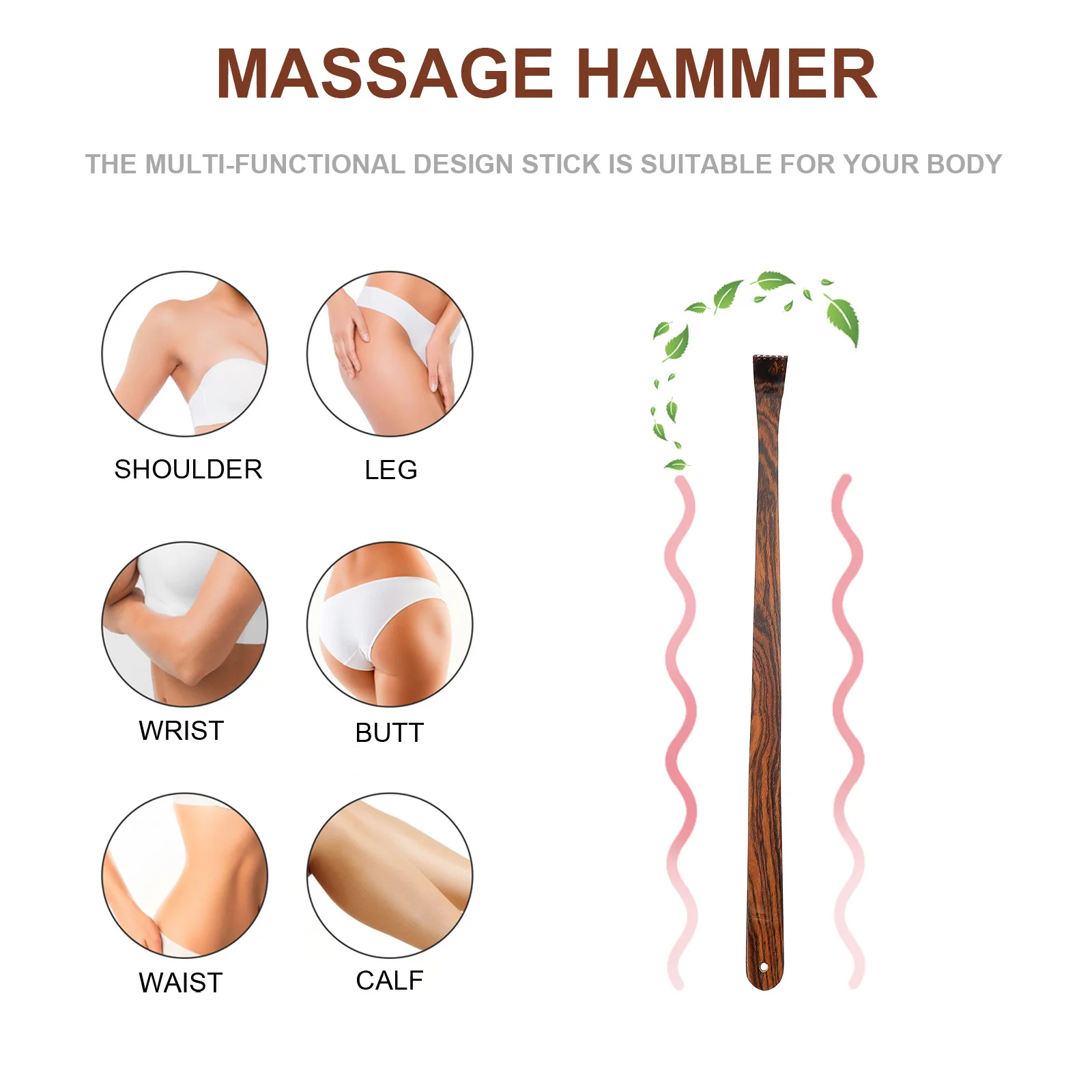 Высококачественный деревянный скребок для спины