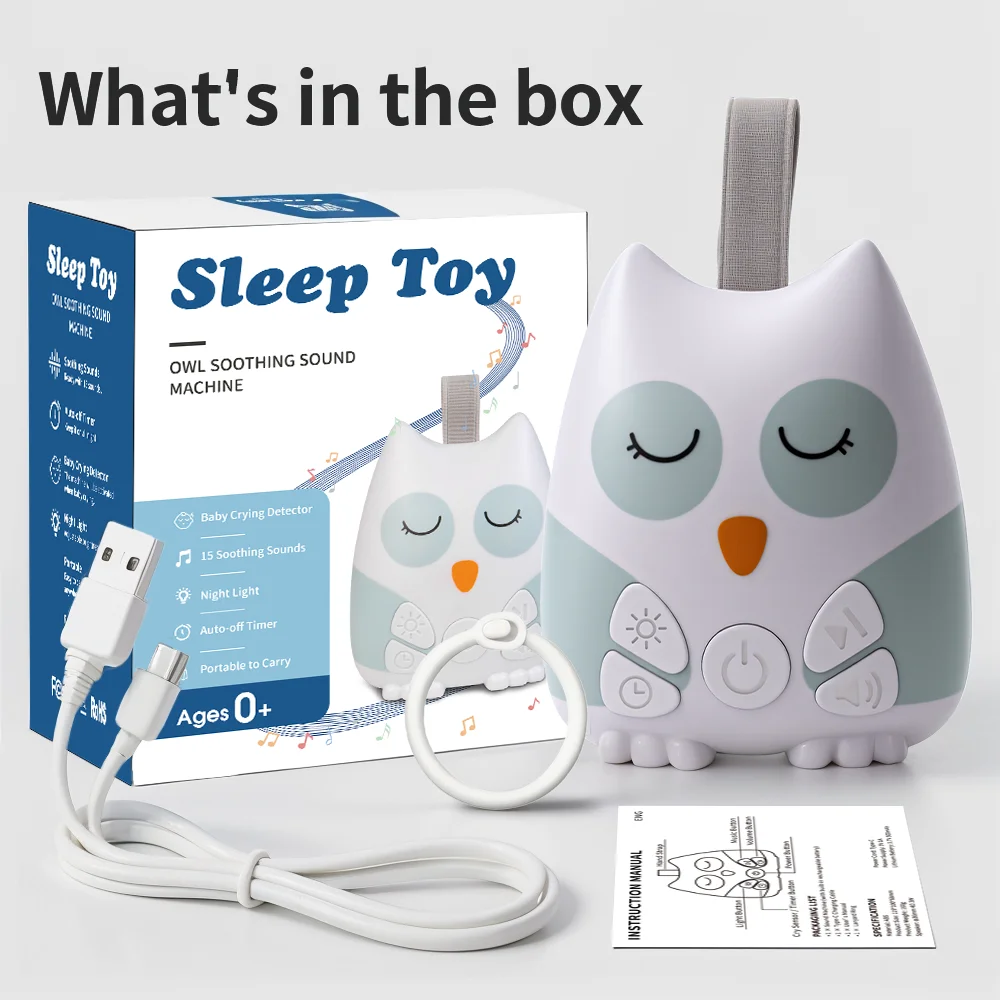 Портативная сова с белым шумом для ребенка 30 - Фотография_3