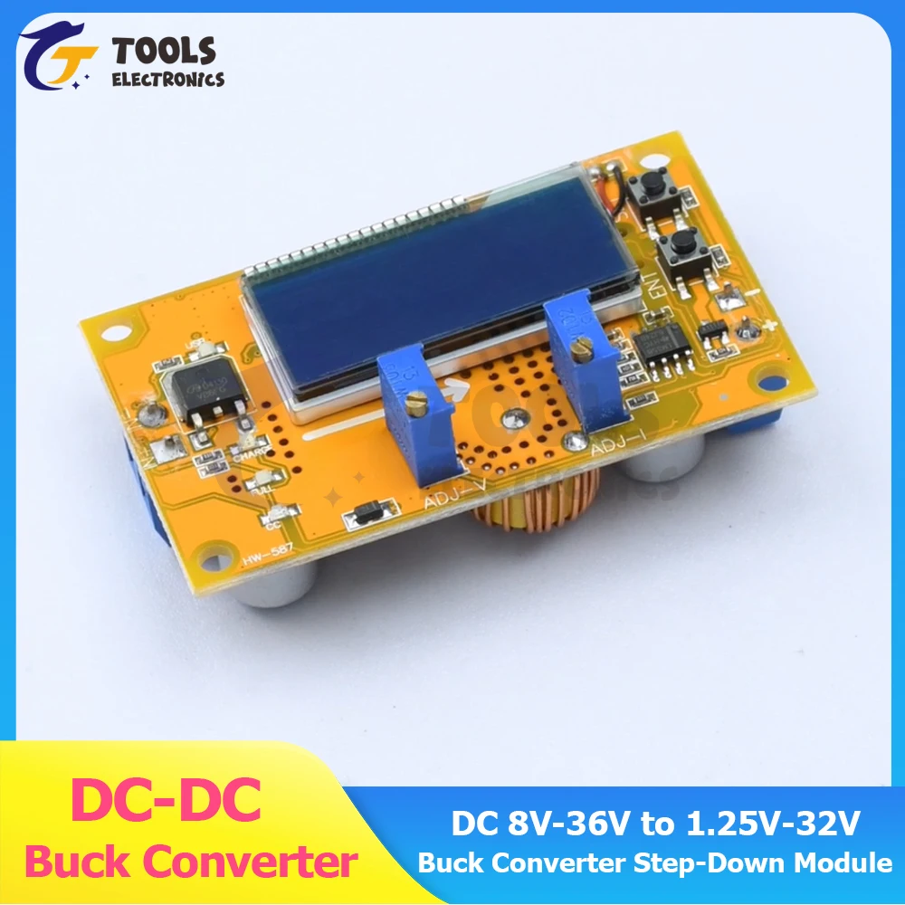 Регулируемый понижающий преобразователь постоянного тока от 8 в-36 в до 1