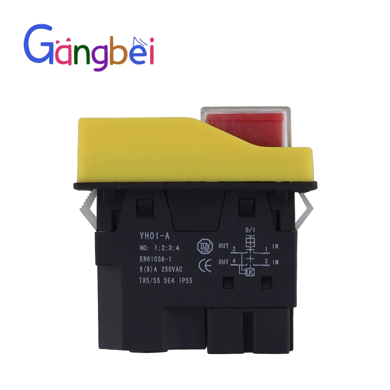 Водонепроницаемый кнопочный пильный станок yh01 ac250v 8a - Фотография_5