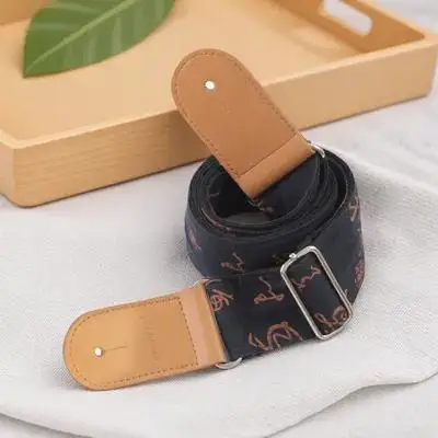 Хлопково-льняной гитарный ремень от 85 см до 145 см